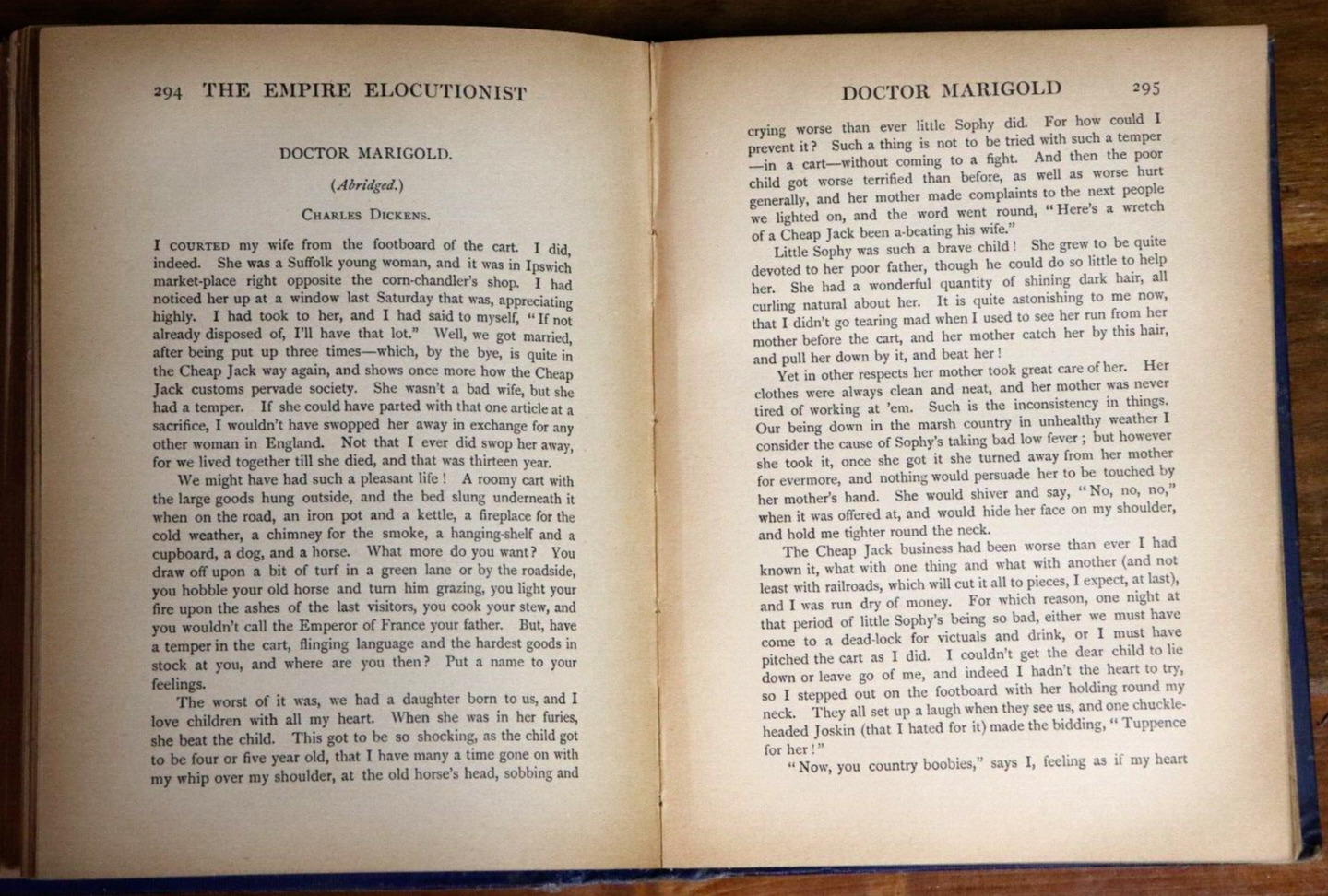 c1905 The Empire Elocutionist by A.L. Haydon Antique English Language Book