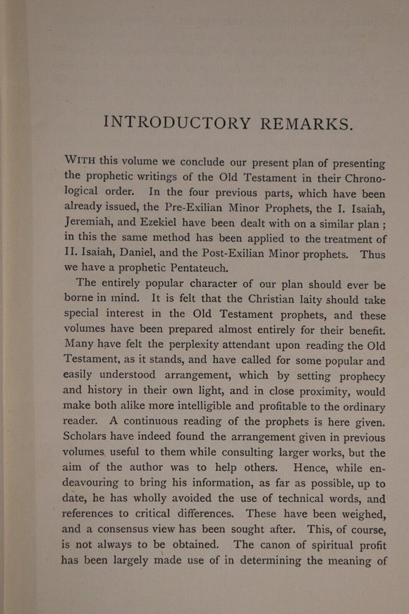 1895 How To Read The Prophets: Isaiah by Buchanan Blake Antique Theology Book