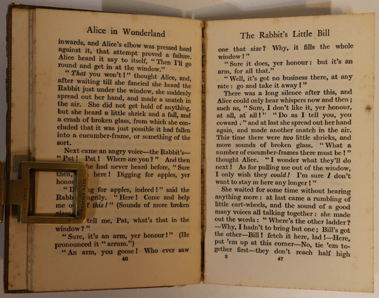 1923 Alice's Adventures In Wonderland by Lewis Carroll Antique Fiction Book