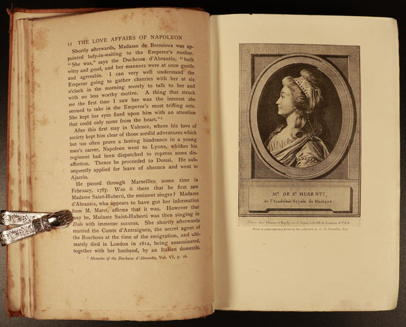 1909 Love Affairs Of Napoleon Antiquarian History Book John Lane The Bodley Head