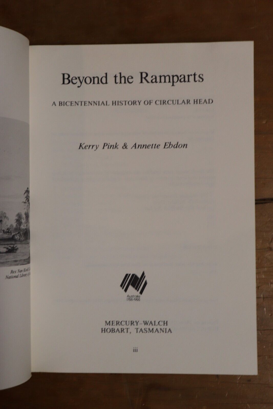 1992 Beyond The Ramparts by Kerry Pink Tasmanian Circular Head History Book - 0