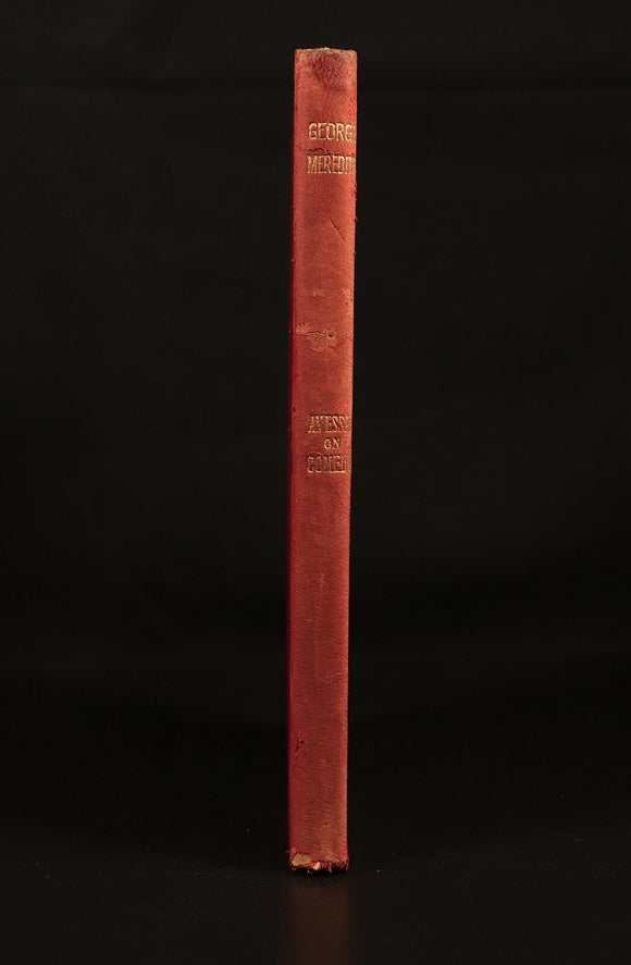 1910 An Essay On Comedy & Comic Spirit by George Meredith Antique Book