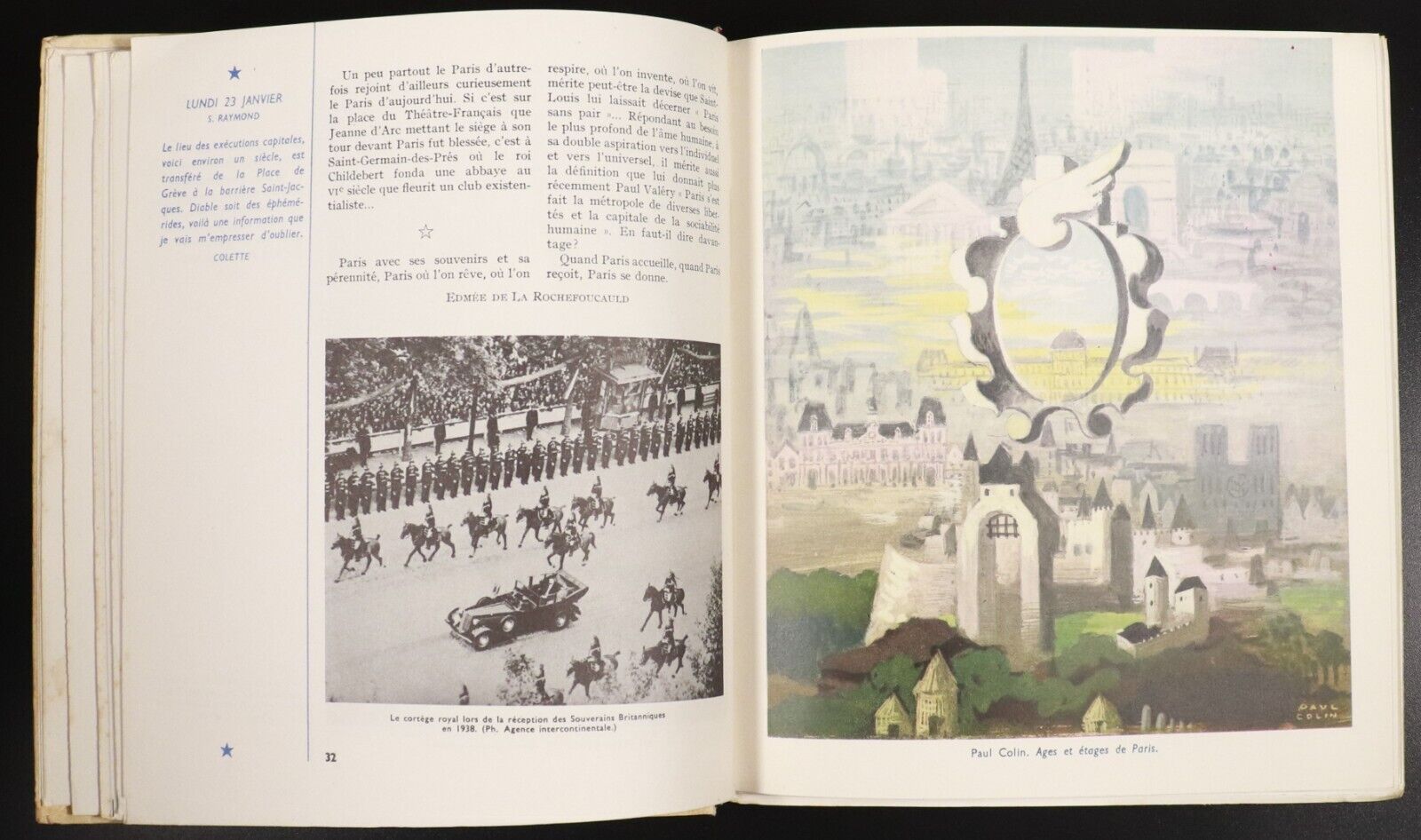 1949 Almanach De Paris AN 2000 by Gescofi Vintage French Culture & History Book