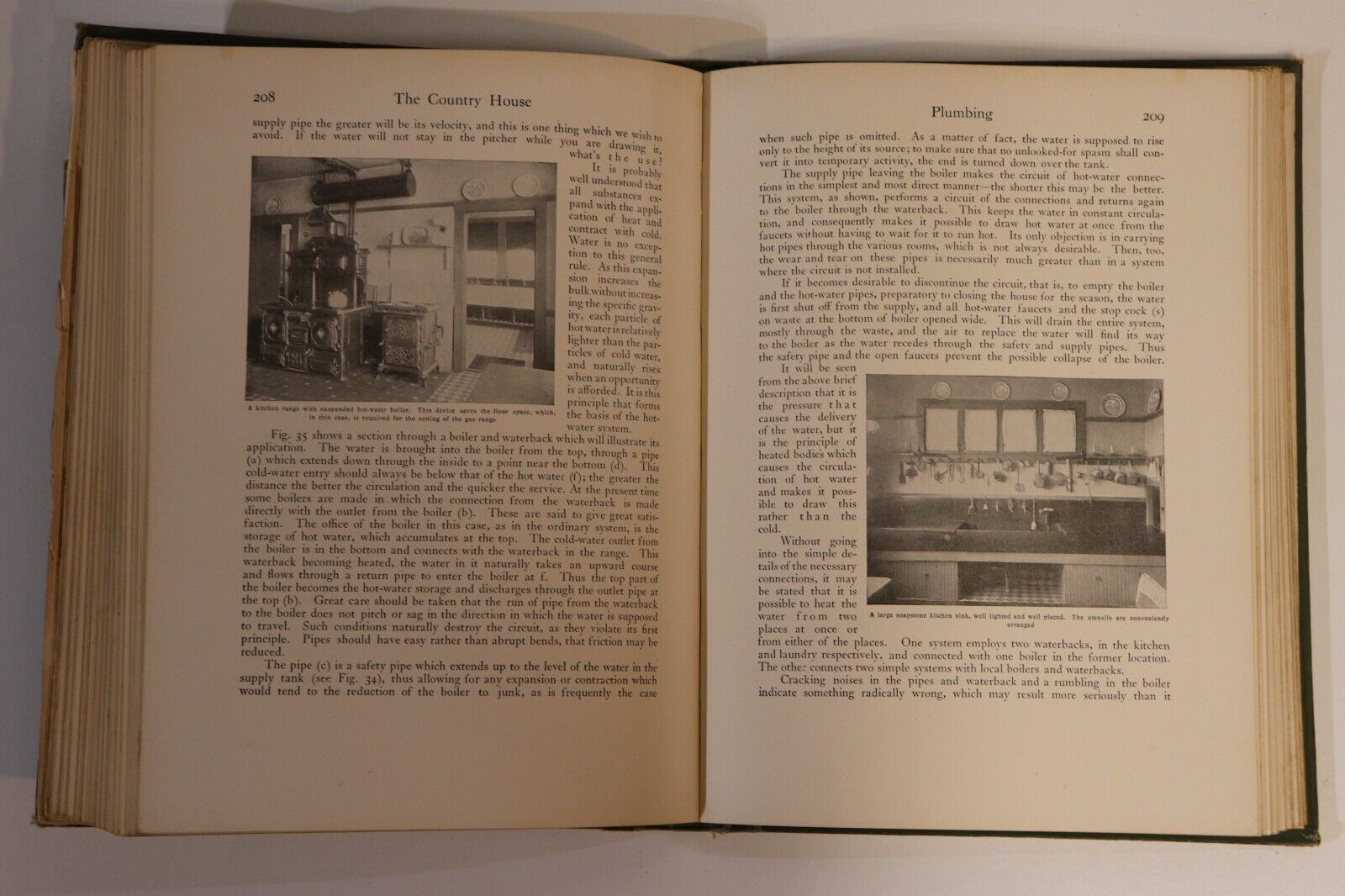 1906 The Country House by C. Hooper Antique Architectural Reference Book