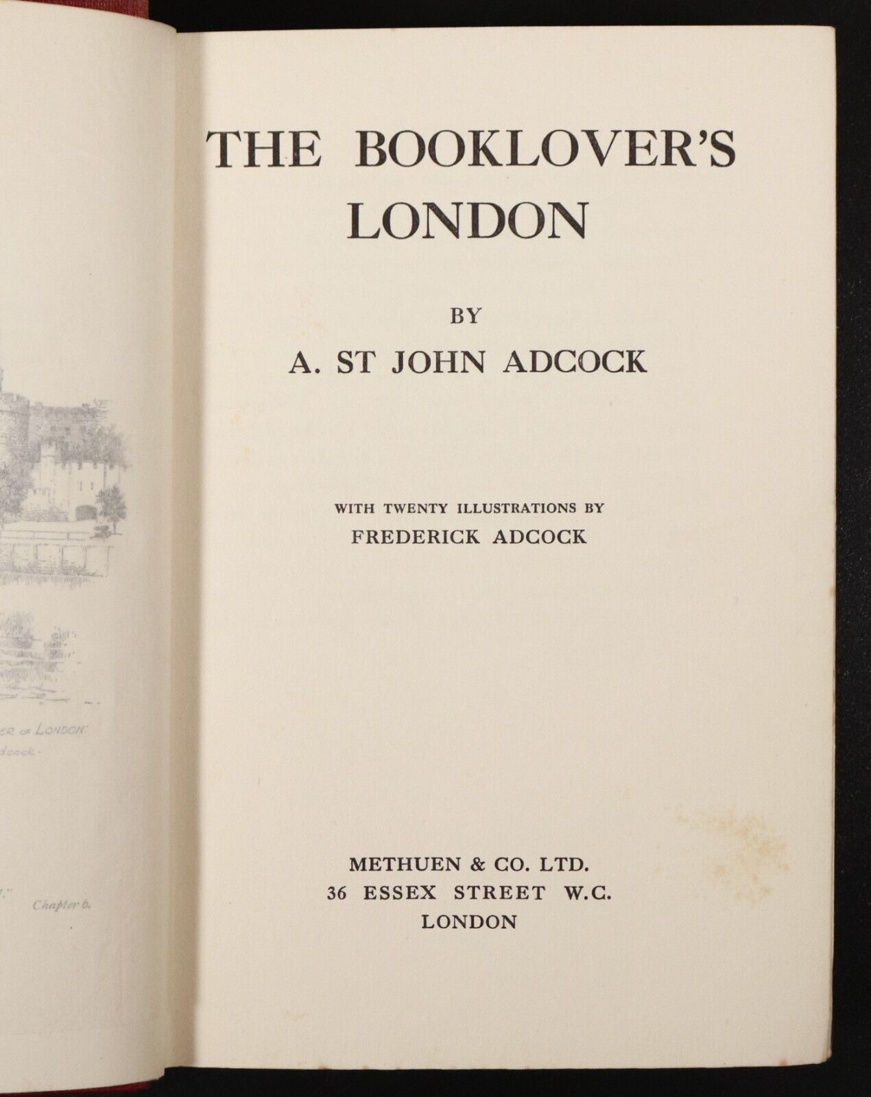 1913 The Booklovers London by A. St John Adcock Antique British History Book