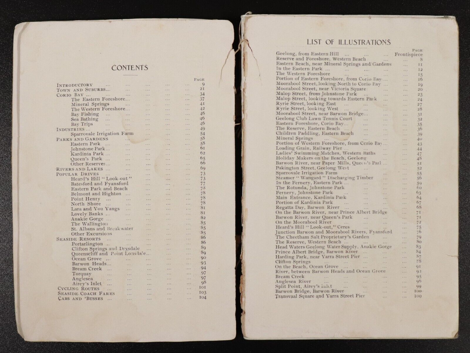 1908 Illustrated Guide To Geelong & District Australian Antique History Book