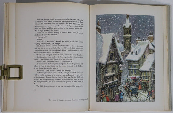 1960 A Christmas Carol: Charles Dickens Vintage Illustrated Fiction Book
