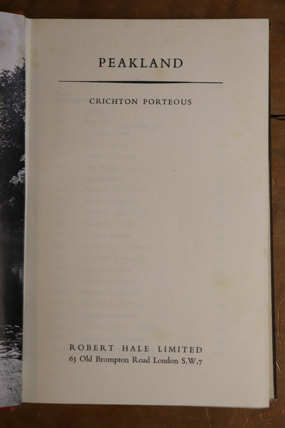 1954 Peakland by Chrichton Porteous 1st Edition Vintage British History Book