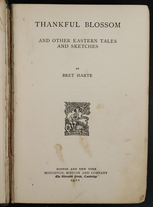 1902 3vol The Works Of Bret Harte Antique American Fiction Books