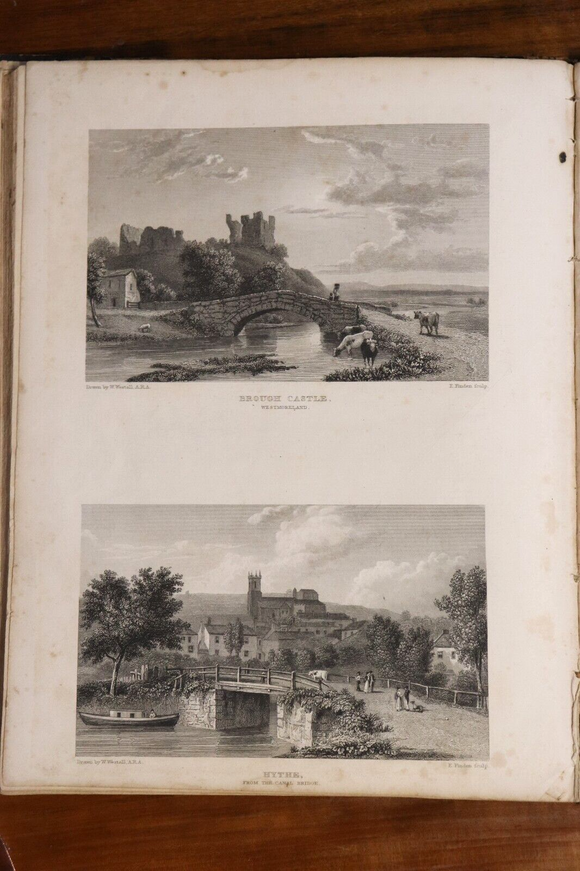 c1830 Great Britain Illustrated Antique British History & Engravings Book