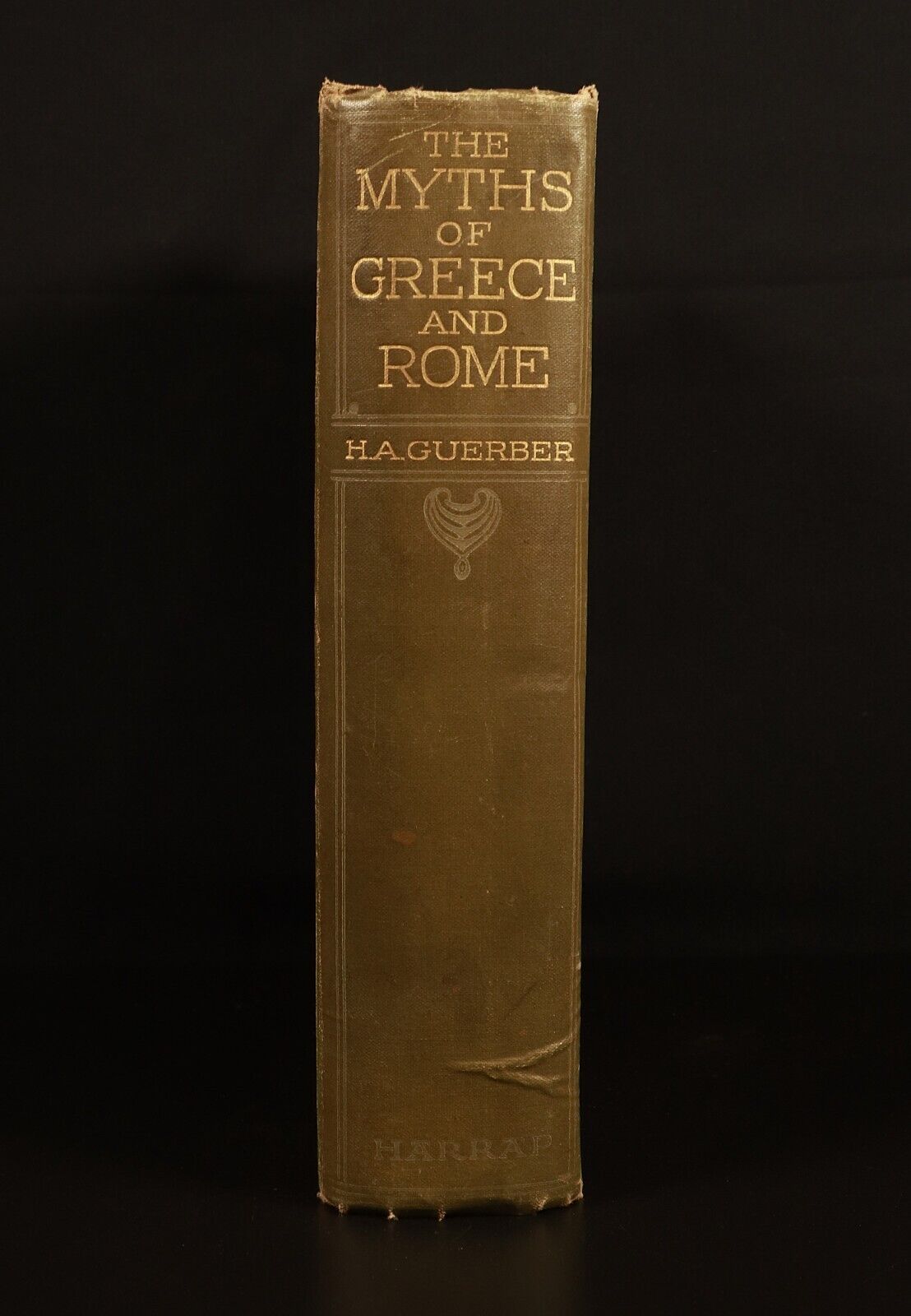 1926 Myths Of Greece & Rome by H.A. Guerber Antique Illustrated Literature Book