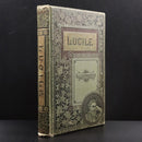 1885 Lucile by Owen Meredith Lord Lytton Antique British Fiction Literature Book-1