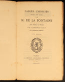 1868 Fables De La Fontaine Antiquarian French Literature Book 2vol Suit Rebind-13