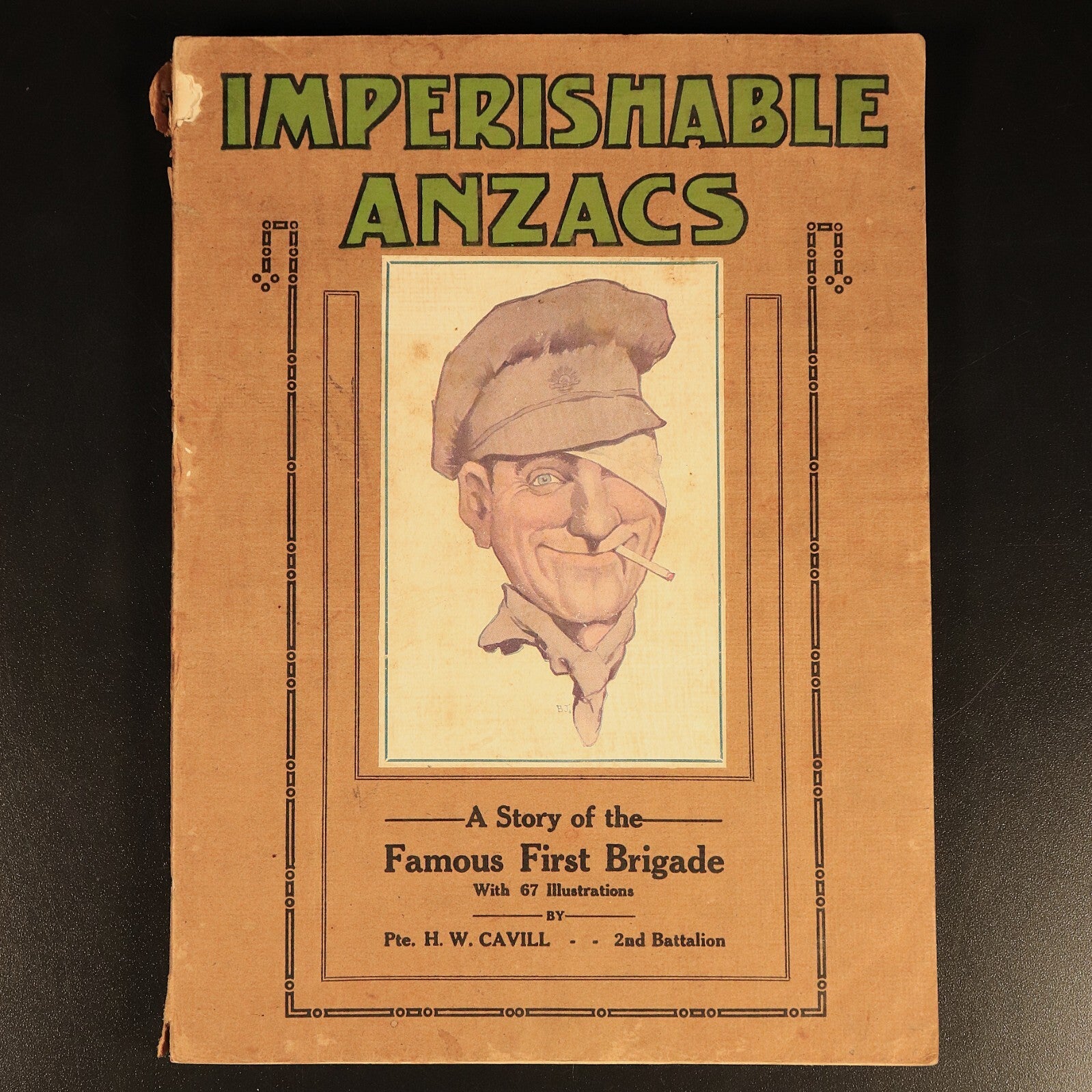 Imperishable Anzacs Story Of First Brigade 1916 Antique Military History Book