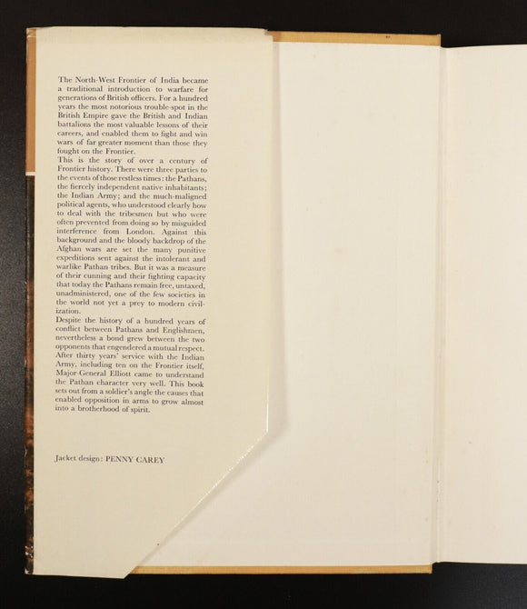 1968 The Frontier: 1839 to 1947 by JG Elliott British India Antique History Book