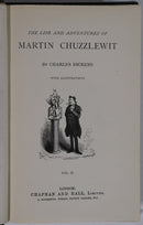 c1879 2vol Martin Chuzzlewit by Charles Dickens Antique British Fiction Book Set-10