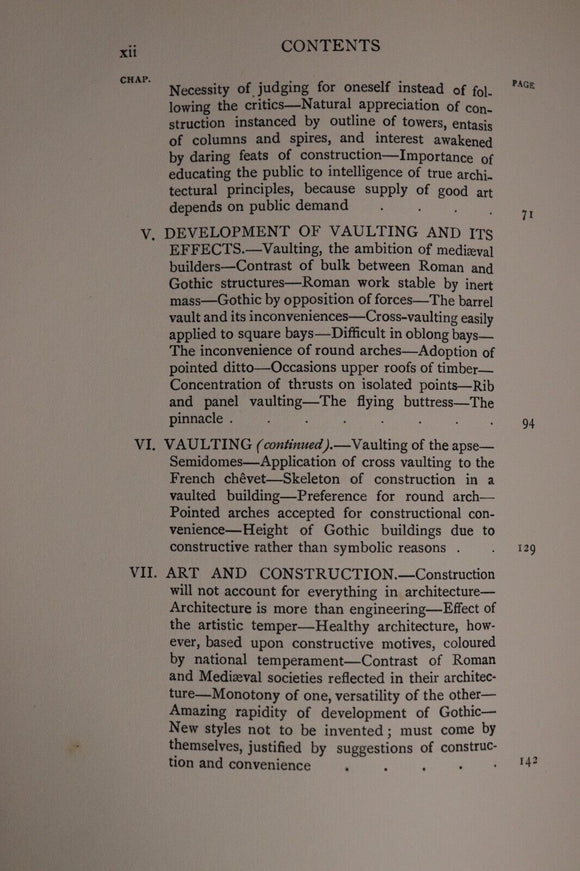 1906 Reason In Architecture Lectures by TG Jackson Antique Architecture Book