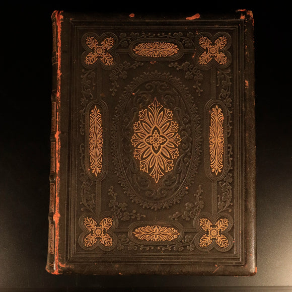c1880 Self Interpreting Family Bible Rev John Brown Antiquarian Leather Bible
