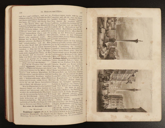 1871 London England und Schottland by Ravenstein Antiquarian Travel Guide w/Maps