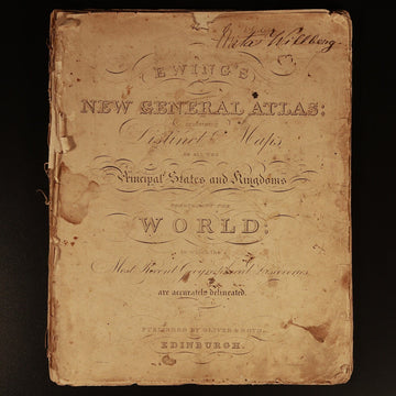 1828 Ewing's New General Atlas Antique Book 27 Maps Oliver & Boyd Edinburgh