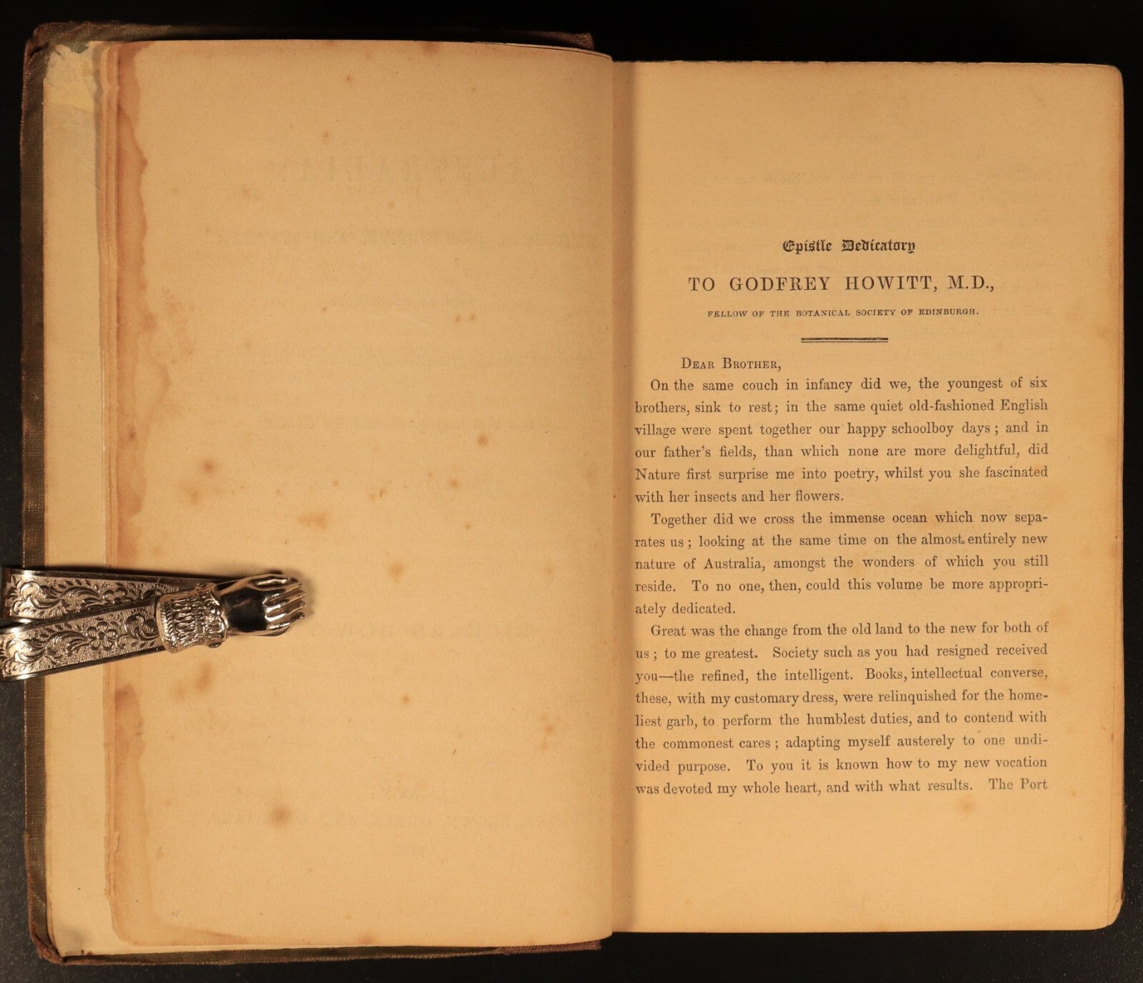 1845 Australia: Historical etc. by R. Howitt Antiquarian Australian History Book