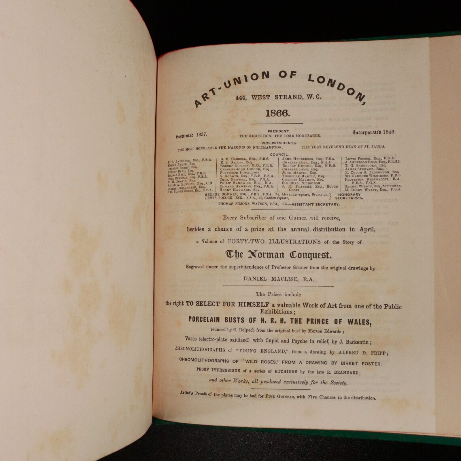 1866 Story Of The Norman Conquest by Daniel Maclise Antiquarian British Book 1st