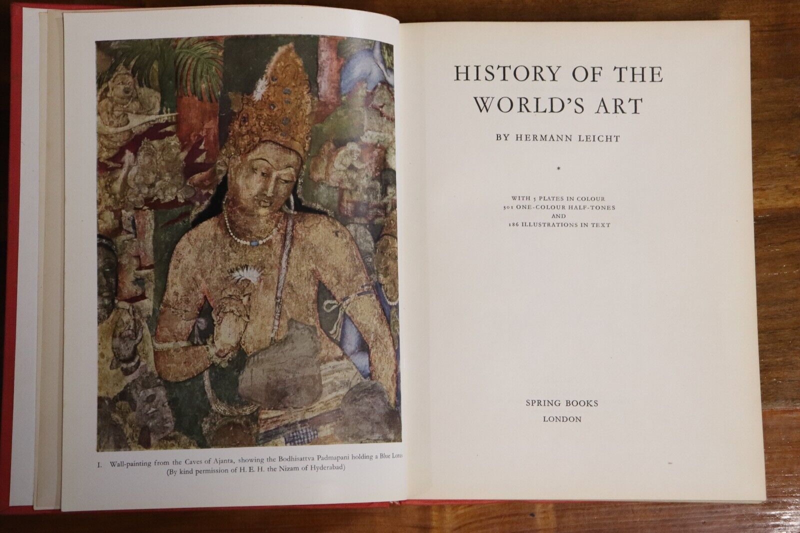 c1965 History Of The Worlds Art by H Leicht Vintage Art History Book - 0