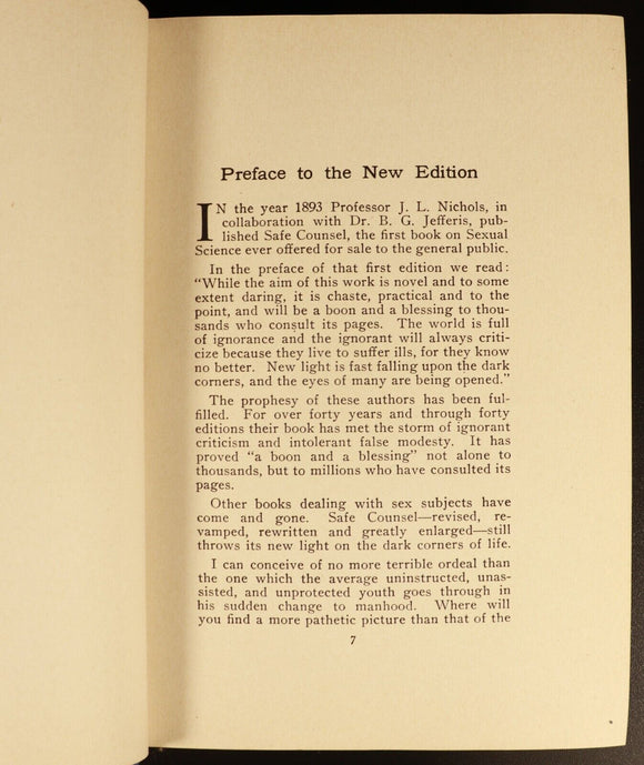 1934 Practical Eugenics by BG Jefferis & JL Nichols Antique Social Science Book