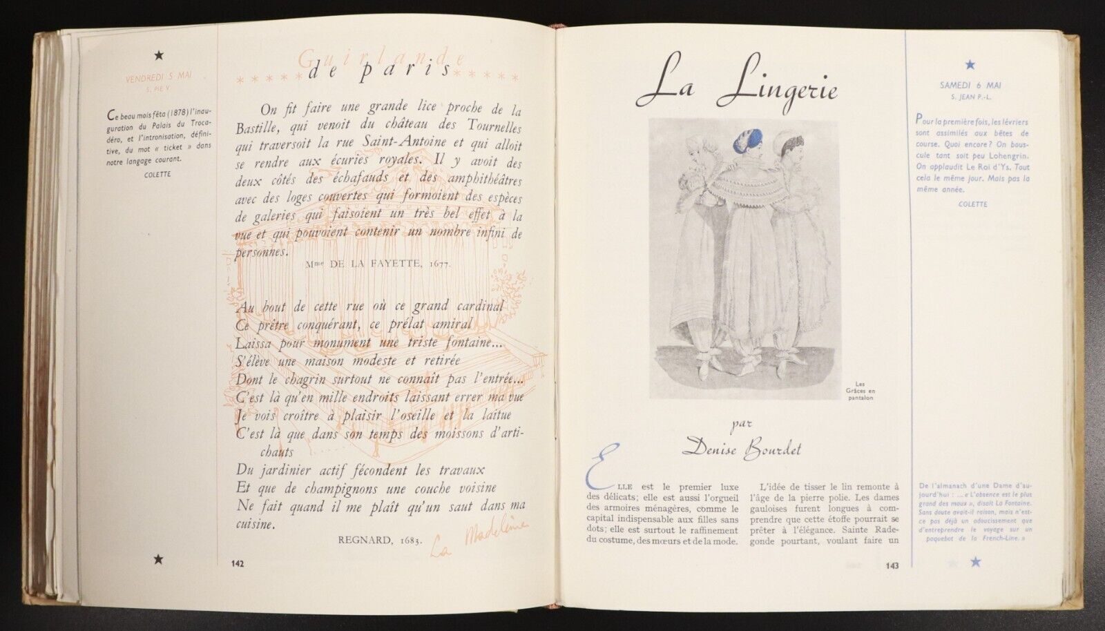 1949 Almanach De Paris AN 2000 by Gescofi Vintage French Culture & History Book