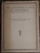 1944 The Geographical Basis Of Government NSW Australian Political History Book-1