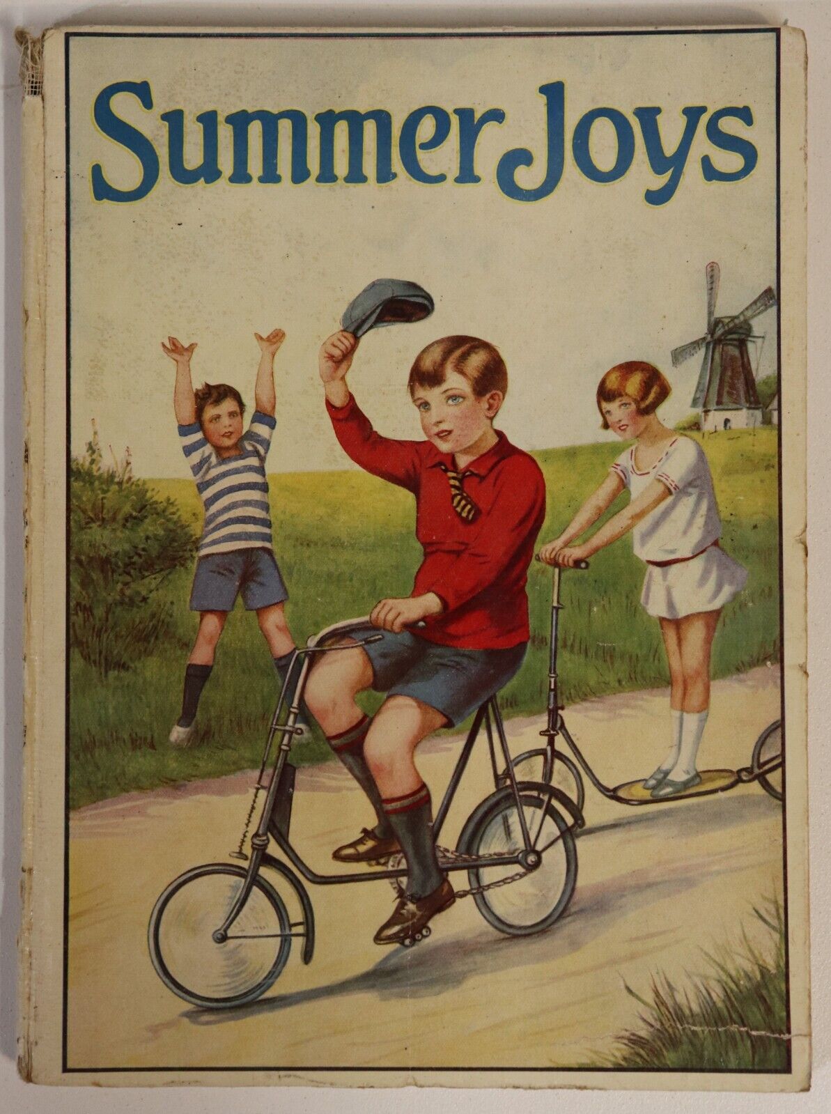 c1935 Summer Joys Antique British Illustrated Childrens Book