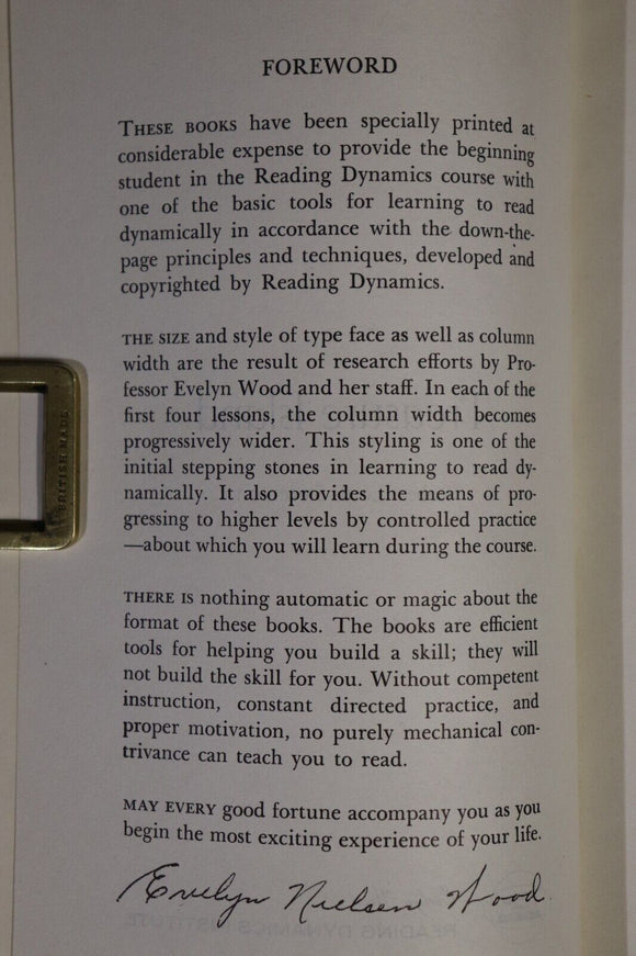 1961 5vol Reading Dynamics Institute by Evelyn Wood Paperback Fiction Books
