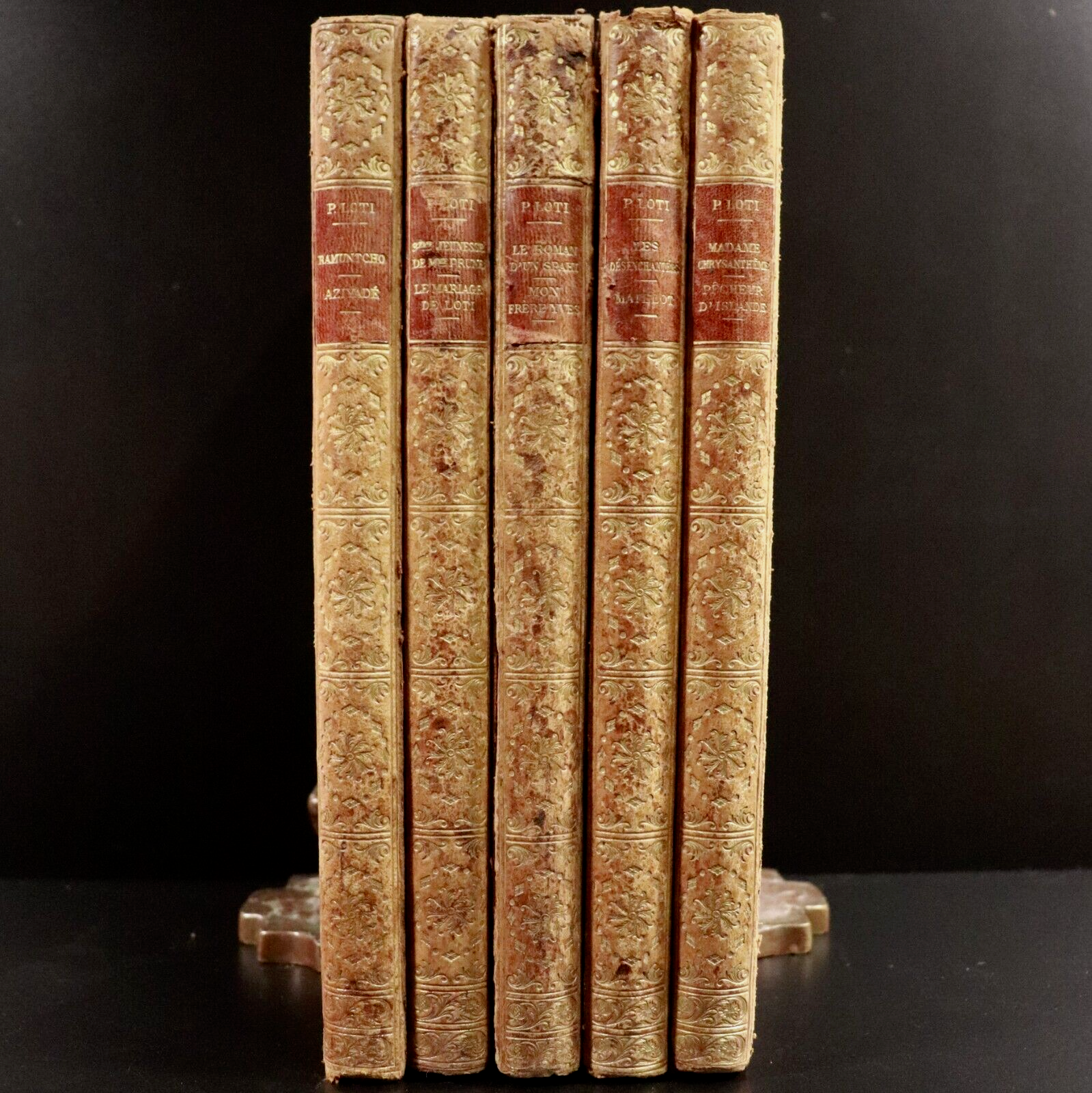 1923 5vol Romans Complets Illustres De Pierre Loti Antique French Fiction Books