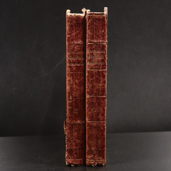1824 2vol Beginnings Of Biography by I. Taylor Antiquarian British History Books