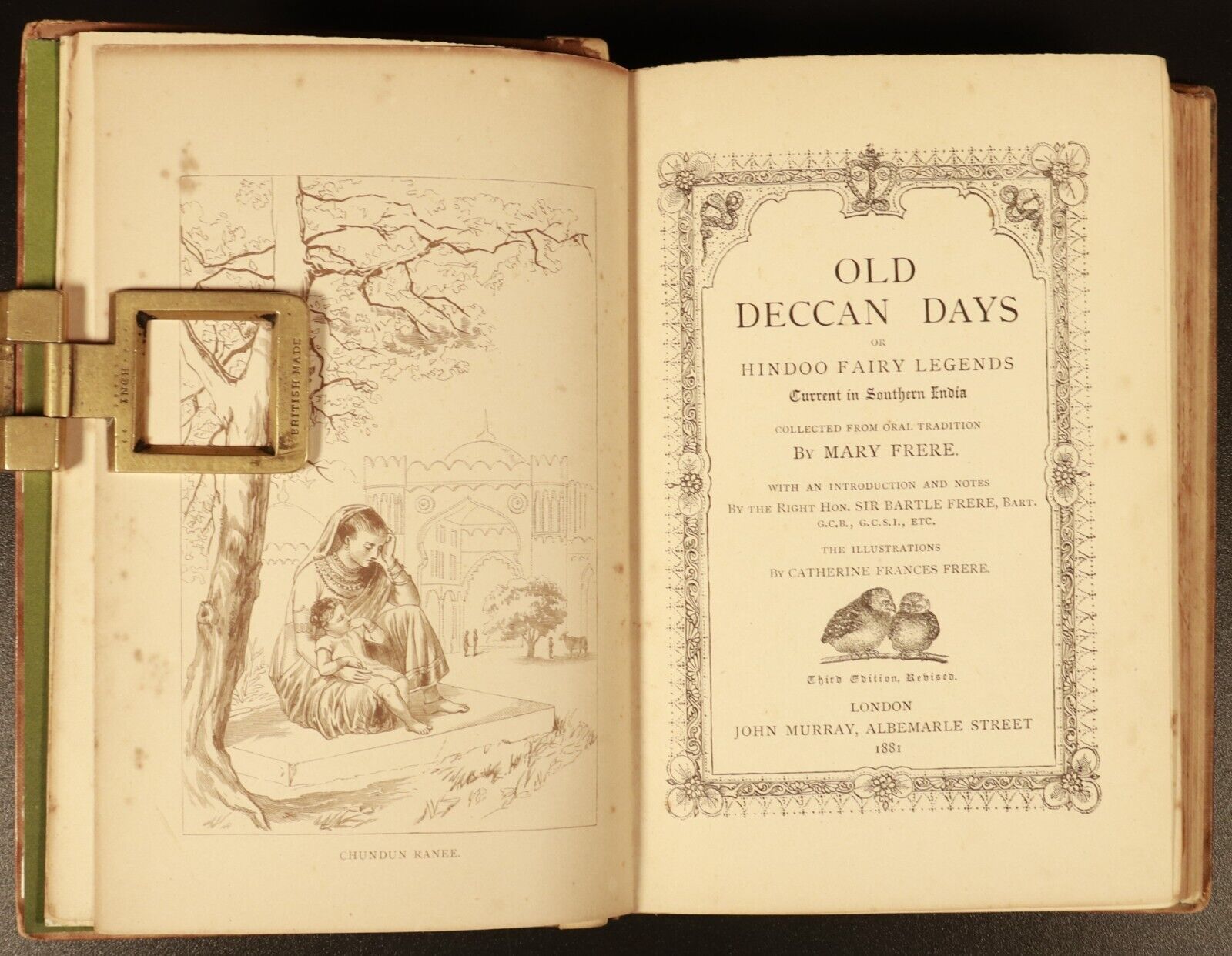 1881 Old Deccan Days Hindoo Fairy Legends Antiquarian Indian History Tales Book