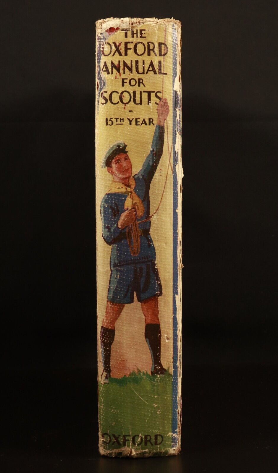 c1934 The Oxford Annual For Scouts Antique Illustrated Childrens Book