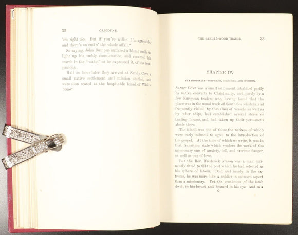 c1895 Gascoyne Sandal-Wood Trader R.M. Ballantyne Antique Adventure Fiction Book