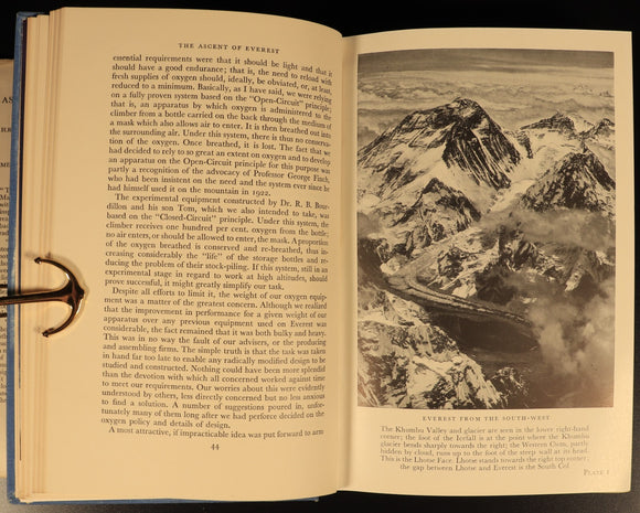 The Ascent Of Everest by John Hunt 1953 1st Ed. Illustrated Mountaineering Book