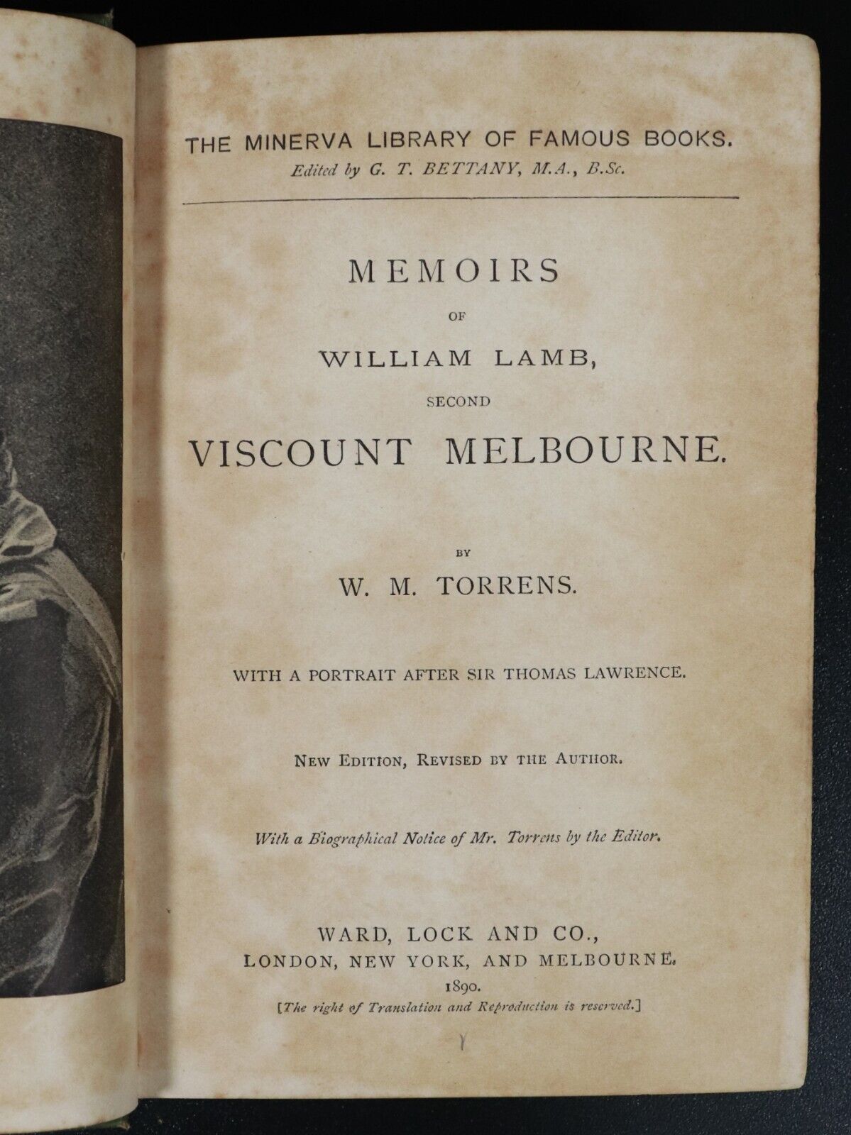 1890 Memoirs Of William Lamb 2nd Viscount Melbourne Antique British History Book