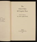 1925 The Oxford Book Of English Prose A. Quiller-Couch Antique Literature Book-2