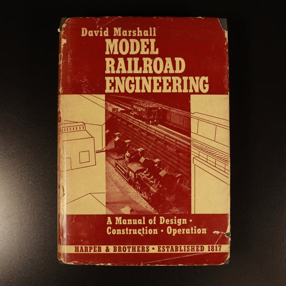Model Railroad Engineering by David Marshall 1942 Antique Modelling Hobby Book