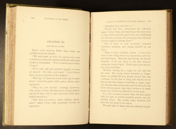 1885 The Rover Of The Andes by RM Ballantyne Antique Scottish Fiction Book