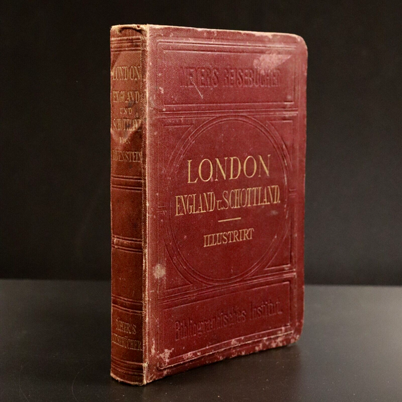 1871 London England und Schottland by Ravenstein Antiquarian Travel Guide w/Maps