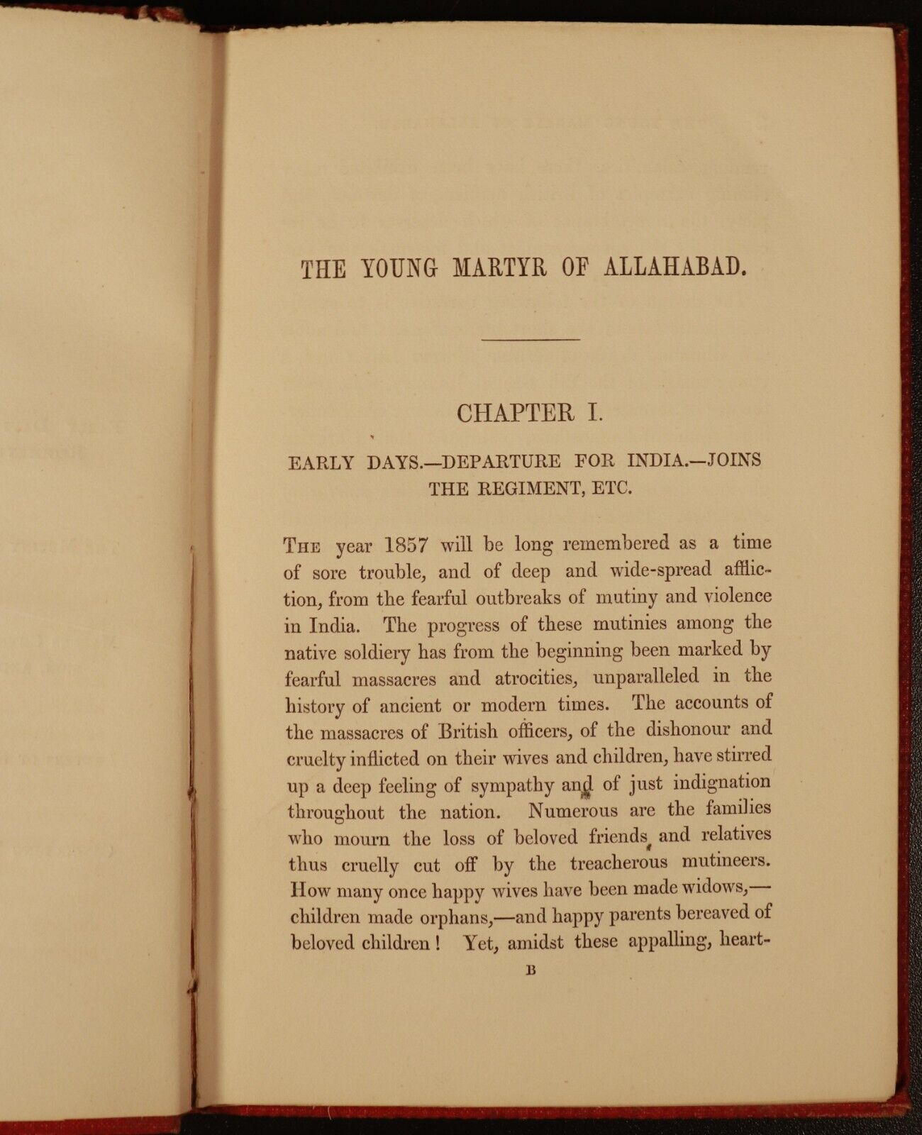 1857 The Martyr Of Allahabad by R. Meek Antique British Military History Book