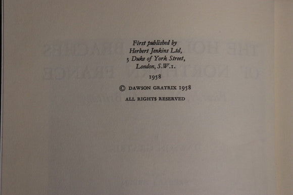 1958 The Holiday Beaches of Northern France by Dawson Gratrix French Travel Book