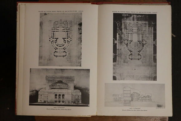 1928 Winning Designs 1904-1927 Paris Prize In Architecture Antique Book