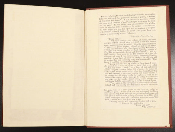 1871 Life Of John Sterling by Thomas Carlyle Antiquarian History Biography Book