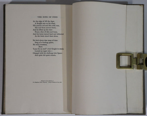 1924 Peacock Pie: Walter De La Mare Limited Ed. Signed by Author Literature Book