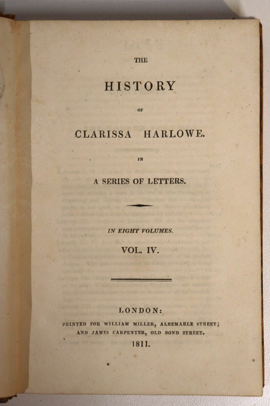 c1831 The Works Of Samuel Richardson Antiquarian Australian History Book