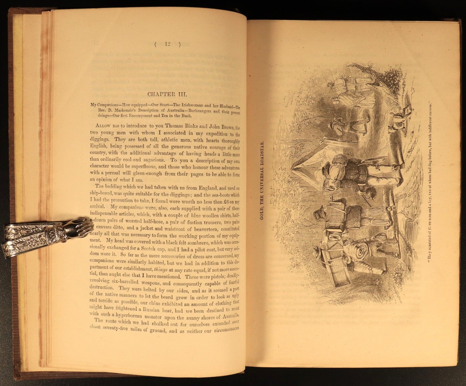 c1853 The Gold Finder Of Australia Illustrated Antiquarian History Book 1st Ed